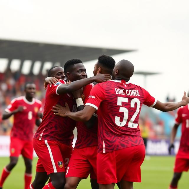 Joueurs des Léopards de la RDC